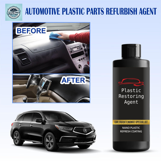 Nano Plastic Revitalizing Coating Agent (100ml × 2 Pack) | Car & Bike Plastic Restorer Polish